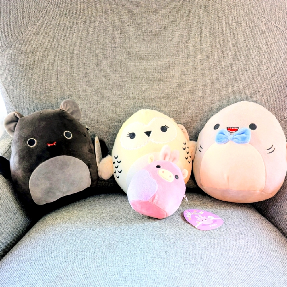 Squishmallow Set of Plush Animal Toys